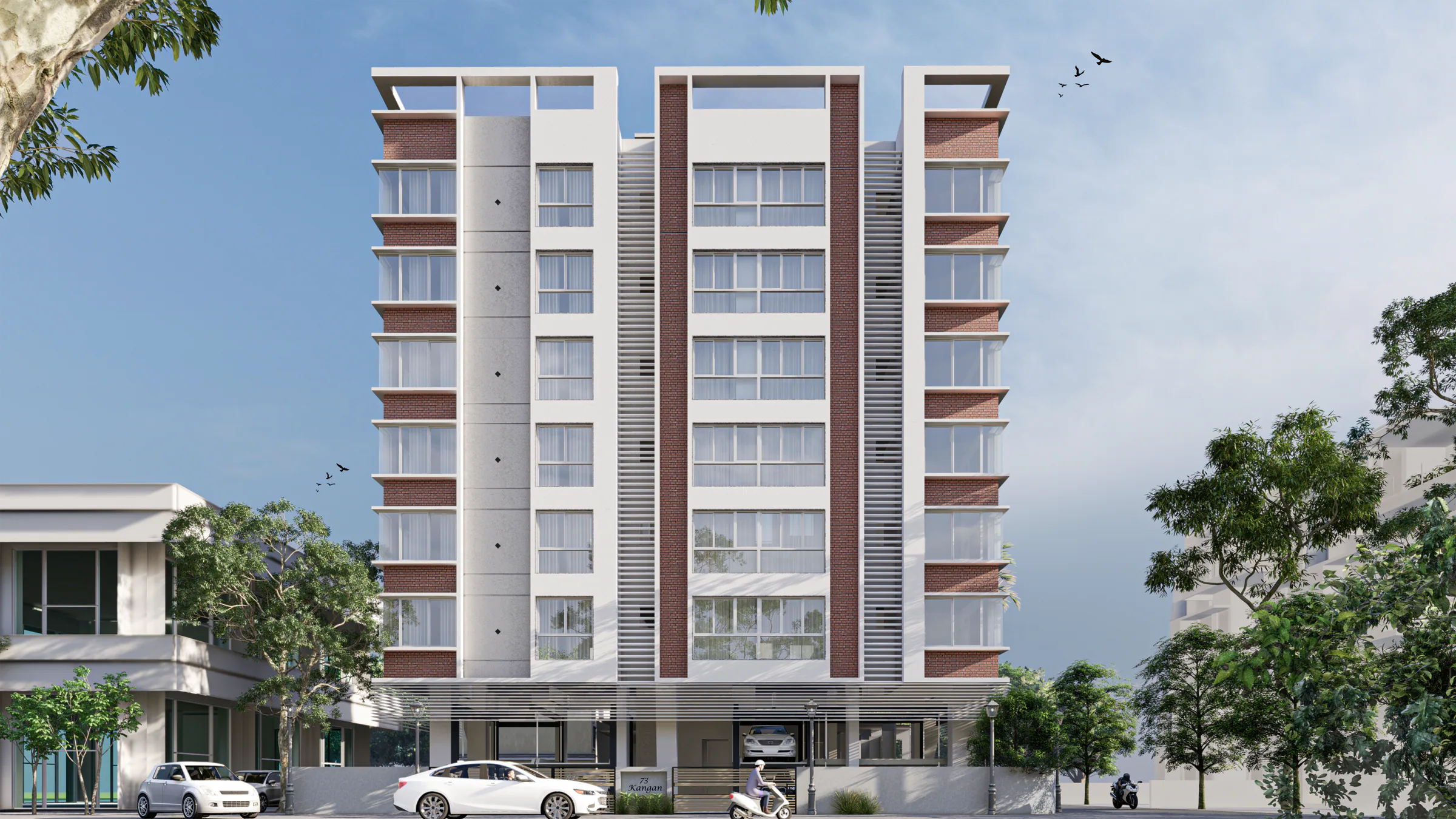 73 Kangan architectural facade