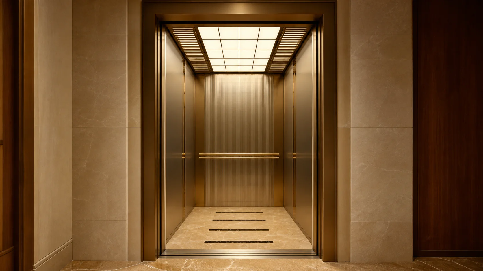 10-Person Lift: A spacious 10-person passenger lift makes daily movement easy.